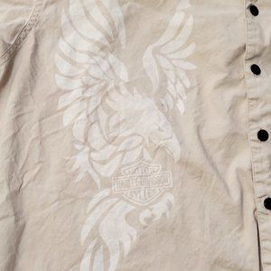 Harley Davidson Motorcycles Short Sleeve Button up